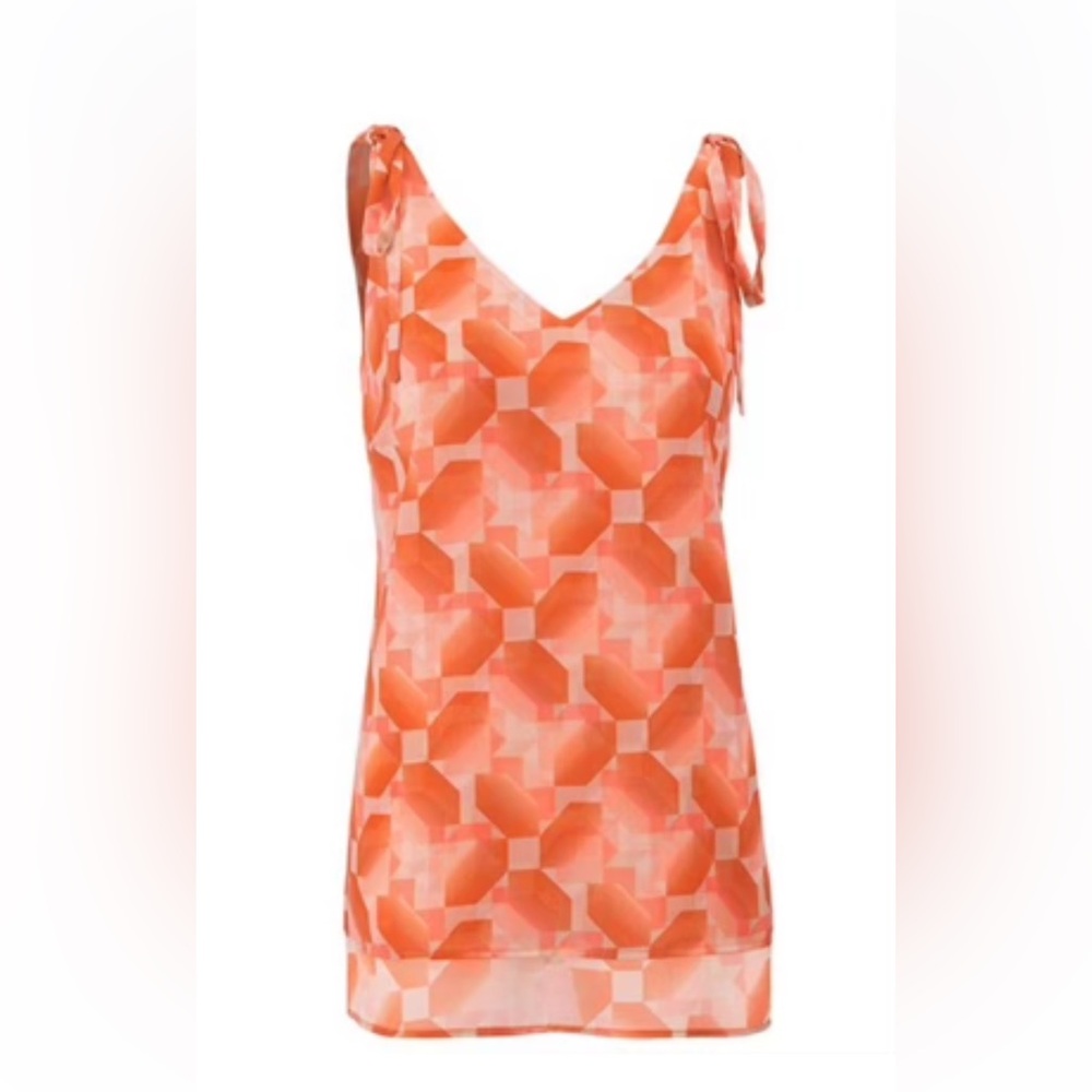CAbi Orange Geometric Cami